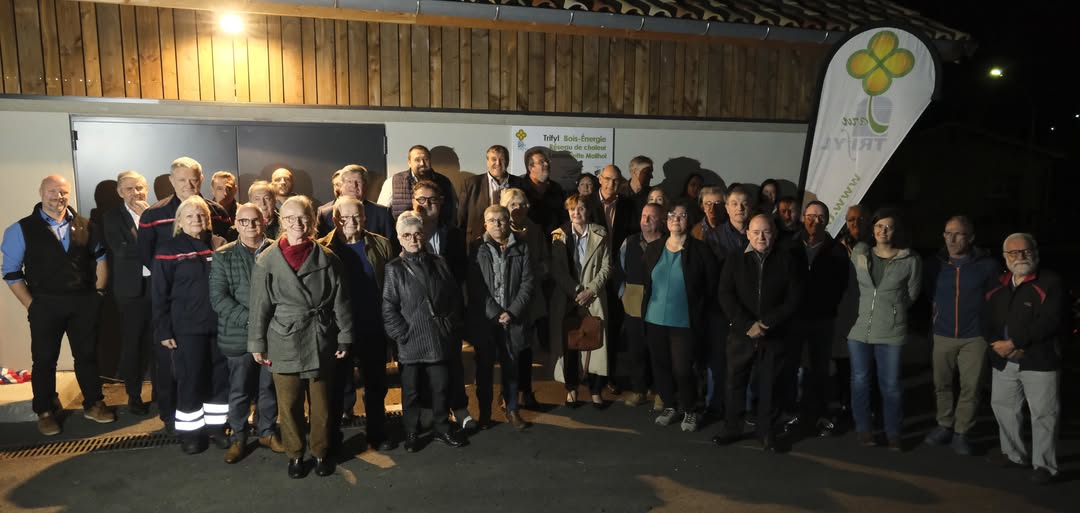 inauguration des réseaux de chaleur de Lacrouzette