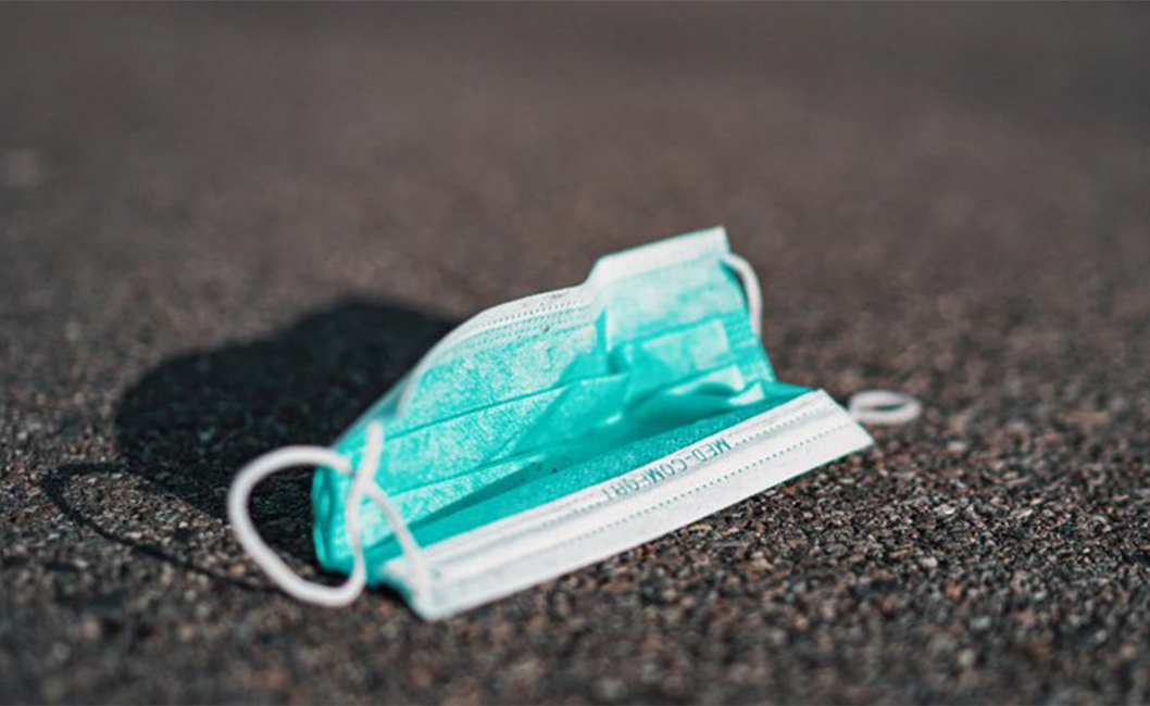 covid coronavirus hygiène déchets sanitaire gants masques mouchoirs contamination