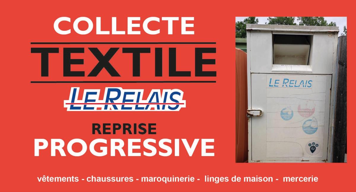 Reprise progressive de la collecte des textiles