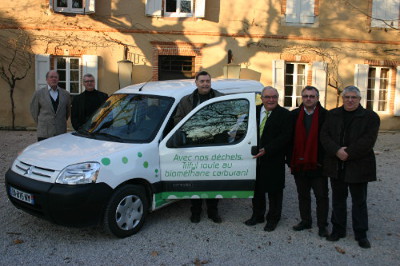 Voiture biométhane carburant