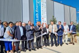Coupe du ruban lors de l'inauguration de Lab.Energia le 8 juillet dernier