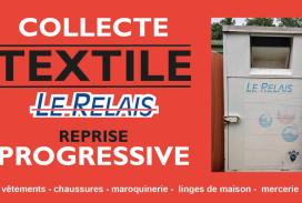 Reprise progressive de la collecte des textiles