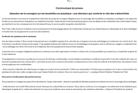 communiqué de presse : 