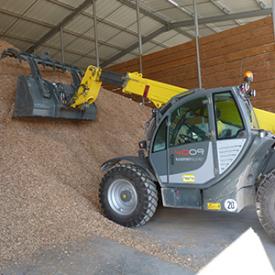 Stockage des plaquettes de bois