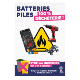 Piles et batteries : 100% déchèterie
