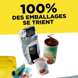 Mémo-tri 100% des emballages et papiers se trient